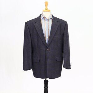 Coppley 46S Gray Check 2-Button Sport Coat Blazer Jacket P166